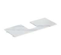 Geberit One Washtop With Central Cut-Out For Lay On Washbin Matt Marble White