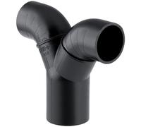 Geberit Plumbing Fittings PE Double 90° connecting bend Sleeve d75/56