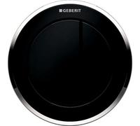 Geberit Flush Plate Type 10 Remote control dual flush Black/Glossy Chrome 116057KM1