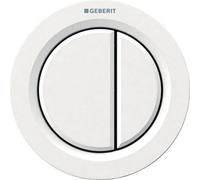 Geberit Remote Actuation Pneumatic Round Dual Flush Button White 116.050.11.1