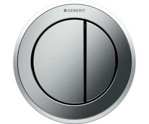 Geberit remote flush actuation type 10, pneumatic, for dual flush, furniture actuator Chrome 116.057.KH.1