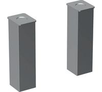 Geberit Renova Modern Bathroom Adjustable Height Furniture Feet Leg Set For Compact 155-165mm Chrome Glossy Aluminium 500550000