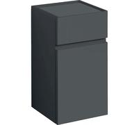 Geberit Renova Plan 700mm Wall Hung Low Level Bathroom Cabinet - Lava Finish: Lava