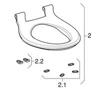 Geberit Seat For Aquaclean 5000/5000+ (Seat Only)