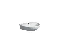 Geberit Selnova 550mm Semi-Recessed Basin - 1 Tap Hole