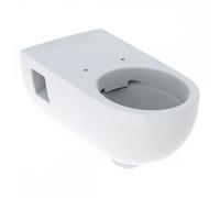 Geberit Selnova Comfort Round 355mm Wall Hung Toilet & Standard Red Toilet Seat