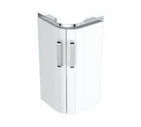 Geberit Selnova Compact 450mm Double Door Vanity Unit With Basin - 1 Tap Hole - White
