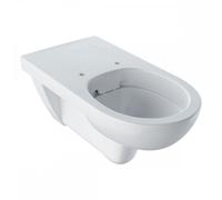 Geberit Selnova Rimless Round 355mm Wall Hung Toilet & Standard White Toilet Seat