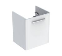 Geberit Selnova Square 493mm Single Door Vanity Unit With Basin - 1 Tap Hole - White