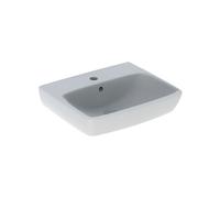 Geberit Selnova Square 550mm Basin With Semi Pedestal - 1 Tap Hole