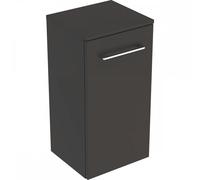 Geberit Selnova Square S 1 Door Side Cabinet - 650mm x 330mm - Lava Finish: Lava, Please Select Size: 650mm x 330mm