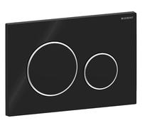 Geberit Flush Plate Sigma20 Black Plastic Dual Flush System 115882KM1