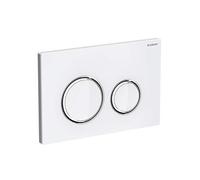 Geberit Sigma 21 Push Plate Glass White/Chrome/Glass White for UP720, UP320, UP300 and UP700