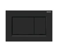 Geberit, Control Plate Sigma30 115.883.16.1, for 2 Quantities, matt Black, Black 115883161