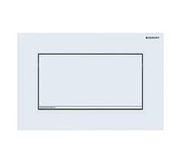 Geberit Sigma 30 115893JT1 Actuator Plate for Flush-Stop Flushes, Front Actuation, Panel + Buttons Matte White Stripes
