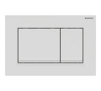 Geberit Sigma 30 Modern Bathroom Rectangular Actuator Dual Flush Plate For Concealed Cistern 246mm Matt White Finish 115.883.01.1