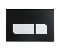 Geberit Sigma Dual Flush Push Button Plate, Mechanical Toilet Flush Plate WC Flush Plate (Black)