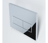 Geberit Sigma Replacement Flush Plate, Dual Flush Button for Sigma 01/20/30/50 UP300 UP320 Cisterns (Chrome)