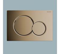 Geberit Sigma01 Dual Flush Plate Fine Brass