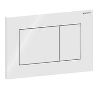 Geberit Sigma01 flush plate for dual flush, square: White - Genuine