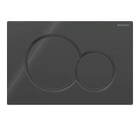 Geberit Sigma01 Round WC Dual Flush Plate - Black - 115.770.DW.5