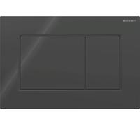 Geberit Sigma01 Square Dual Flush Plate - Black