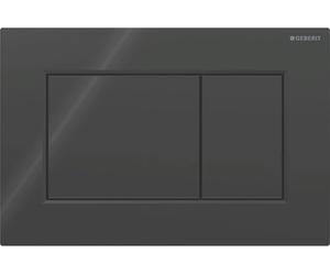 Geberit Sigma01 Square Dual Flush Plate - Black