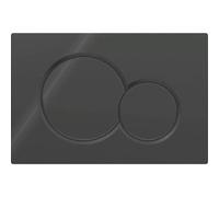 Geberit Sigma01 Toilet Flush Plate, Black, 115.770.dw.5, Modern Design For Bathroom