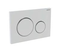 Geberit Sigma20 Rectangular Actuator Push Button Dual Flush Plate Matt White