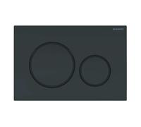 Geberit Sigma20 115.882.DW.1 2 Quantity Rinsing Plate, Deep Black, 115882DW1