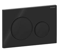 Geberit Sigma20 115.882.DW.1 2 Quantity Rinsing Plate, Deep Black, 115882DW1