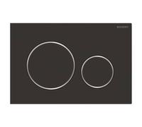 Geberit Sigma20 Dual Flush Plate Black Matt/bright Chrome For Sigma Cistern