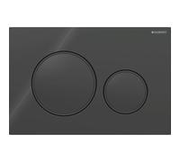 Geberit Sigma20 Round WC Dual Flush Plate - Black - 115.882.DW.1