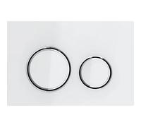 Geberit Sigma21 Front Actuation Rectangular Dual Flush Plate 246mm Matt White 115.884.si.1