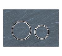 Geberit Sigma21 Front Actuation Rectangular Dual Flush Plate 246mm Mustang Slate 115.884.jm.1
