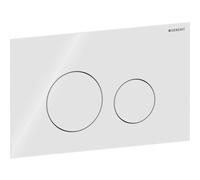 WC Flush Plate Geberit Sigma40 Dual flush White/Glossy Glass 115628SI1