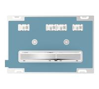 Geberit Sigma50 Customisable Dual Flush Plate - Brushed Chrome - 115.788.00.2