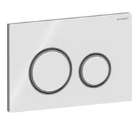 GE Sigma21 Bidet, For 2-Quantity Flushing Metal Color Black Chrome, White