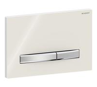 WC Flush Plate Geberit Sigma50 Dual flush Brushed Chrome/Zandgrijs/Glanzend glas 115788JL2