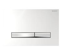 Geberit Sigma50 Square Dual Flush Plate - Chrome & Gloss Chrome - 115.788.21.2