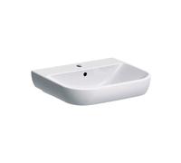 Geberit Smyle 550mm Basin With Full Pedestal - 1 Tap Hole