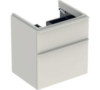Geberit Smyle Square Vanity Unit With 2 Drawers - 600mm - Grey - 500.352.JL.1
