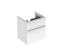 Geberit Smyle Square Vanity Unit With 2 Drawers - 600mm - White - 500.352.00.1