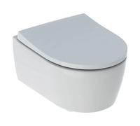 Geberit Soft Close Seat Wall Hung Compact Toilet Pan Bathroom 365mm White