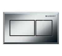 Geberit Square Wc Bathroom Button Dual Flush Plate 129mm Brushed Chrome 116.051.gh.1