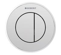 Geberit Flush Button Type10 8Cm WC Dual Flush Gloss & Matt Chrome - 116.056.KH.1