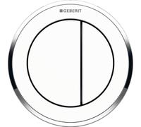 Geberit Flush Plate Type 10 Remote control dual flush White/Glossy Chrome 116057KJ1