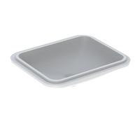 Geberit Undermount Basin VariForm Without Tap Hole 580x178x490mm White