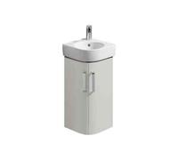 Geberit Vanity Unit Renova Compact 2 Doors For Angle Cloakroom Basins 425x604x330mm Light Grey
