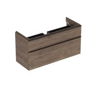 Geberit Vanity Unit Smyle Square 2 Drawers 1184x617x470mm Walnut